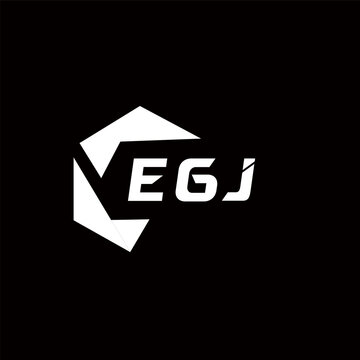 EGJ creative minimalist letter logo. EGJ unique vector initials alphabet letter logo design