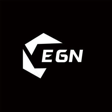 EGN creative minimalist letter logo. EGN unique vector initials alphabet letter logo design