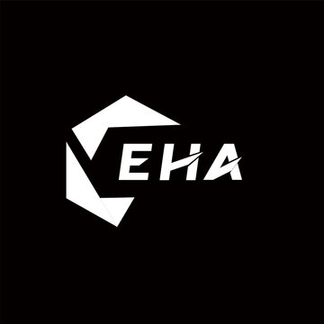 EHA creative minimalist letter logo. EHA unique vector initials alphabet letter logo design