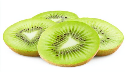 Fototapeta premium Fresh Kiwi Slices with Seeds