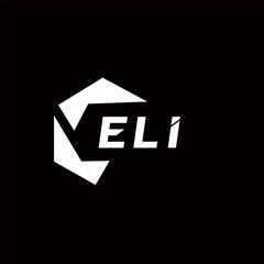 ELI creative minimalist letter logo. ELI unique vector initials alphabet letter logo design