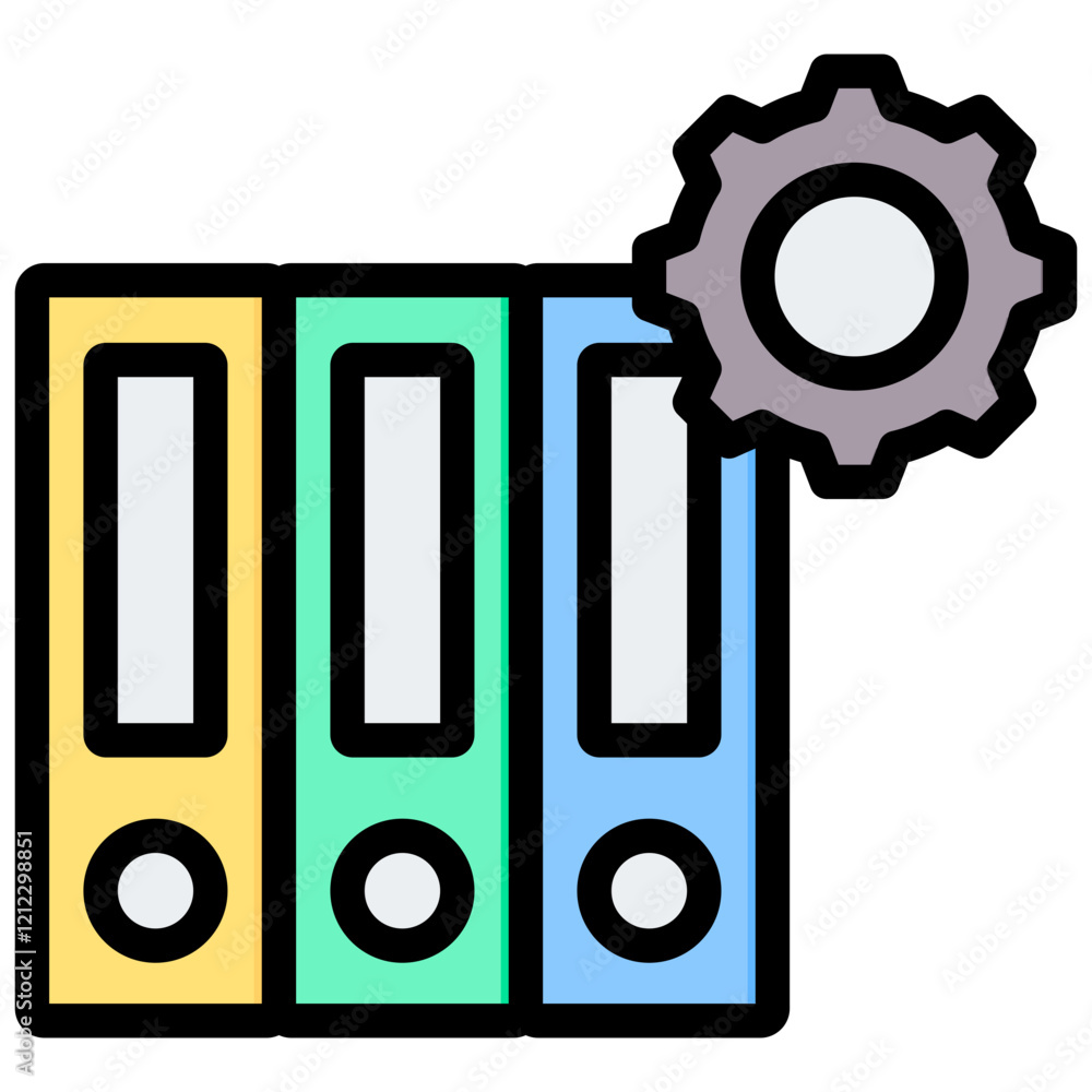 Poster Documentation Outline Color Icon