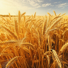 Fototapeta premium golden wheat field in summer
