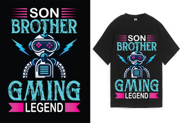 Son Brother T shirt Design