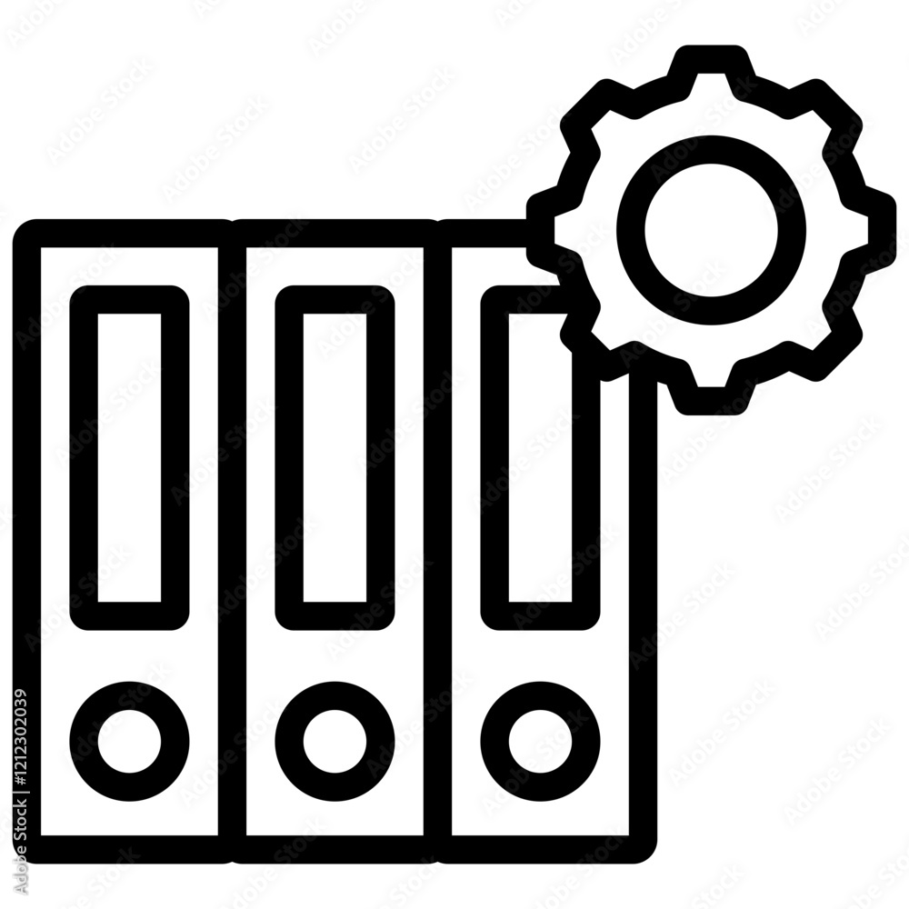 Poster documentation outline icon