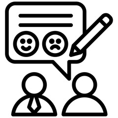 Feedback Outline Icon