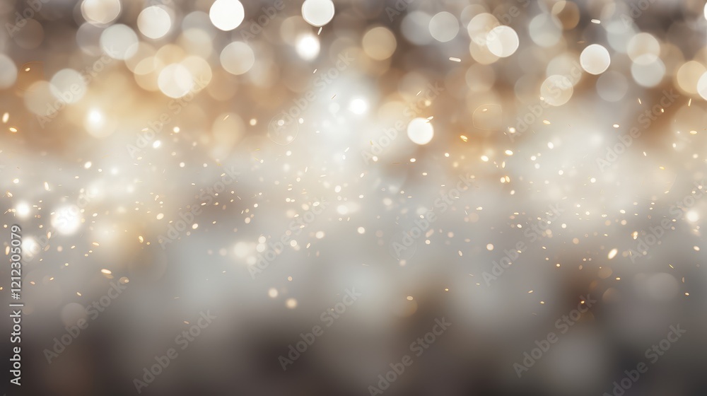 Aufkleber elegant gray and white bokeh texture with sparkling pattern for distinctive background design and cr