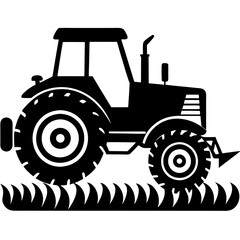 tractor isolated on white background