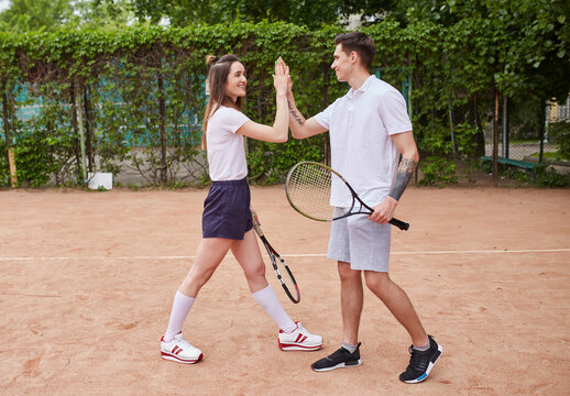 celebrating sportsmanship moment