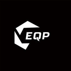 EQP creative minimalist letter logo. EQP unique vector initials alphabet letter logo design