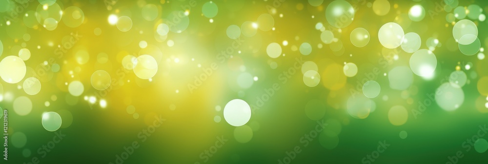 Poster elegant green bokeh abstract background with soft light effects for creative design projects and web