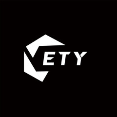 ETY creative minimalist letter logo. ETY unique vector initials alphabet letter logo design