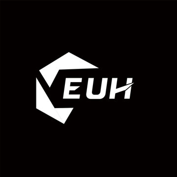 EUH creative minimalist letter logo. EUH unique vector initials alphabet letter logo designEUH creative minimalist letter logo. EUH unique vector initials alphabet letter logo design