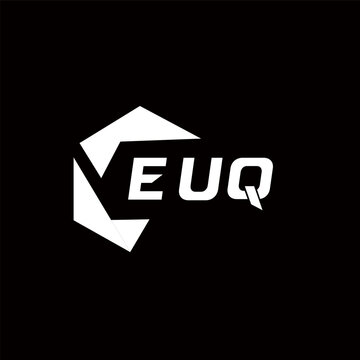 EUQ creative minimalist letter logo. EUQ unique vector initials alphabet letter logo design