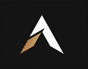 Fototapeta premium letter a arrow logo design modern letter a logo illustration