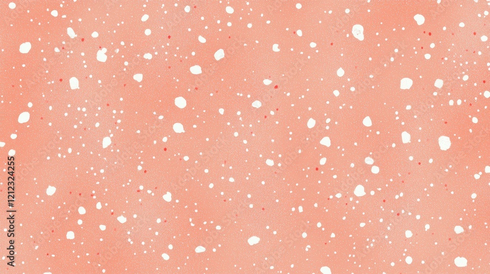 Poster artistic coral texture background with fine random speckles in white for design projects