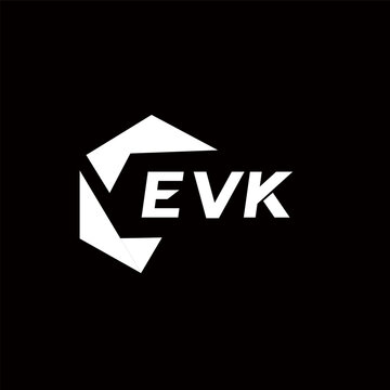 EVK creative minimalist letter logo. EVK unique vector initials alphabet letter logo designEVK creative minimalist letter logo. EVK unique vector initials alphabet letter logo design