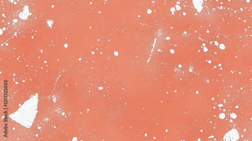 Poster artistic background with subtle white speckles abstract design coral color palette digital art vibra