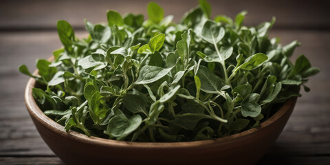 Arugula fresh organic texture top view