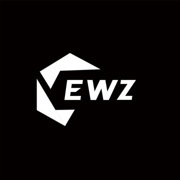 EWZ creative minimalist letter logo. EWZ unique vector initials alphabet letter logo design EWZ creative minimalist letter logo. EWZ unique vector initials alphabet letter logo design