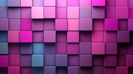 Abstract Background with Purple Tones and Cubic Shapes in a Geometric Design for Modern and Stylish Themes