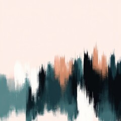 Obraz premium Abstract landscape with soft colors and blurred lines, evoking a serene atmosphere.