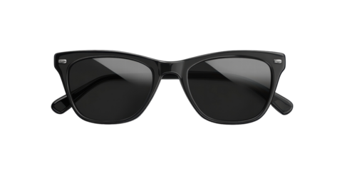 Isolated Sketch Style Black Sunglasses