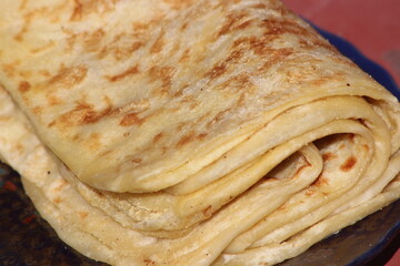 Moroccan Msemmen Close-up