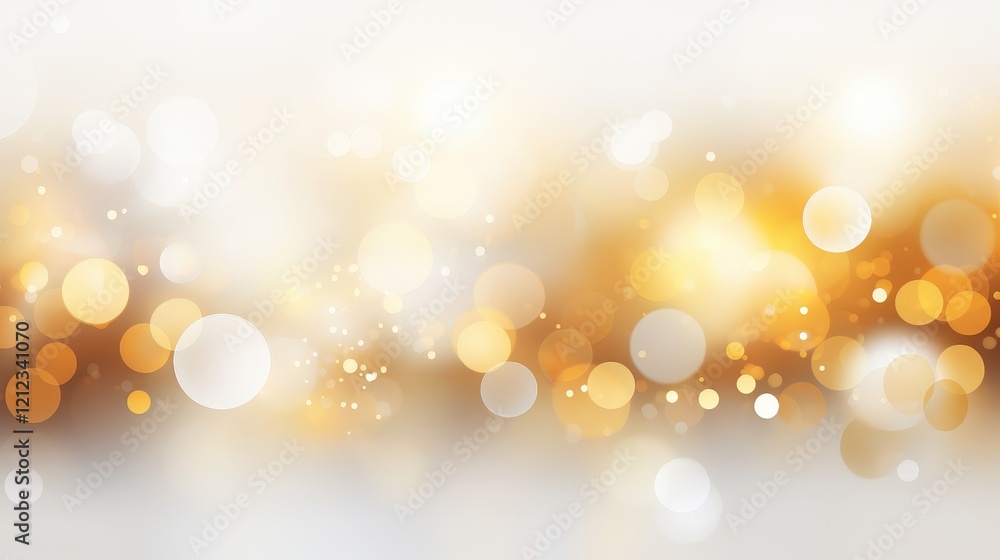 Aufkleber abstract white banner background with soft bokeh effect for minimalist designs and elegant presentat