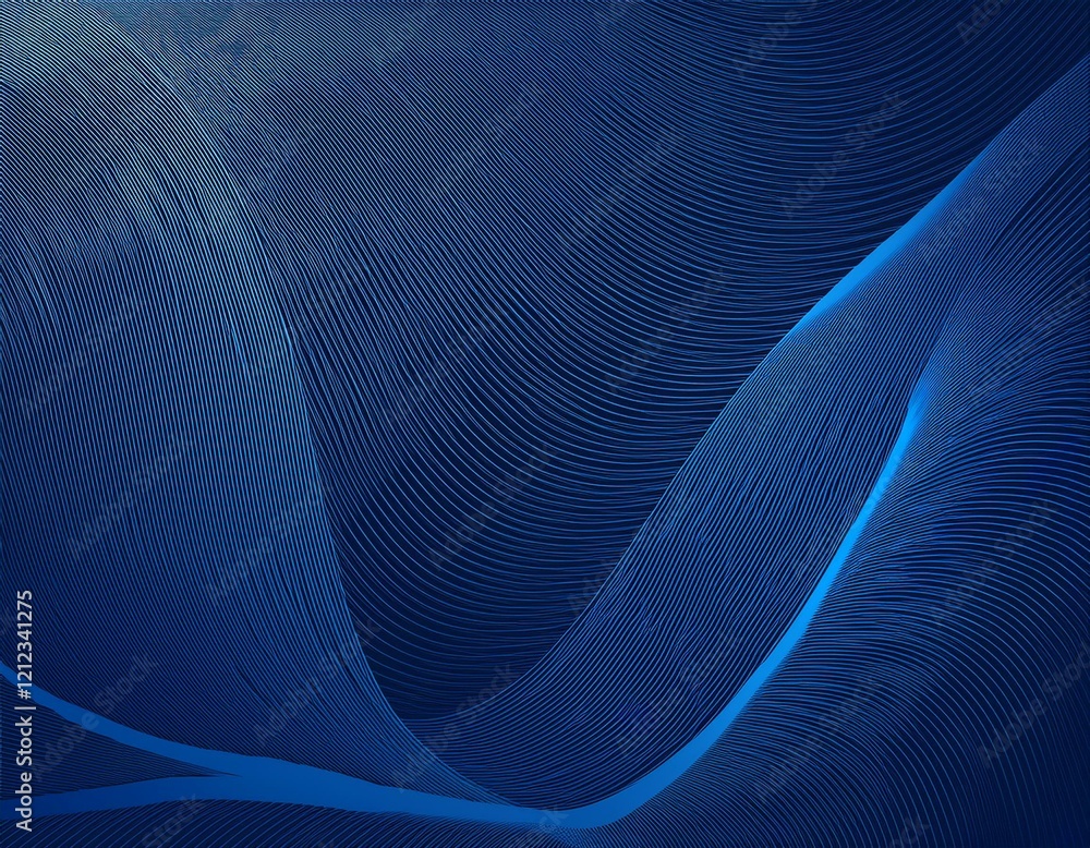 Poster blue lines background design modern background using line art style illustration