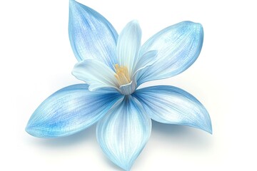 Serene Light Blue Orchid Flower: Elegant Clipart for Design Projects, Websites, and more! card plant