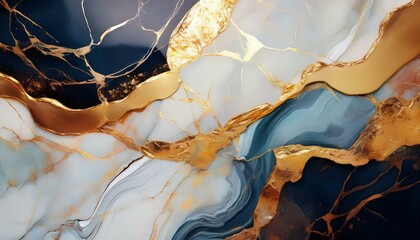 abstract marble kintsugi style background