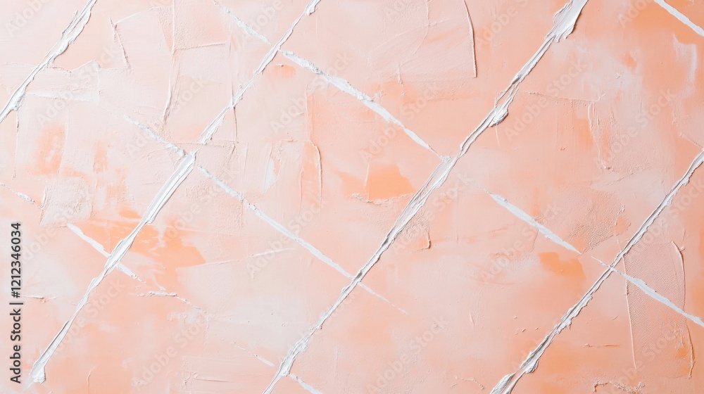 Poster modern peach grid pattern design elements graphic art soft background abstract view contemporary sty