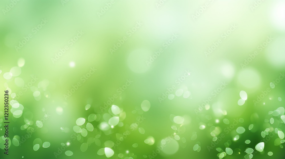 Poster abstract green background with soft light bokeh effect for artistic and nature inspired designs, vib