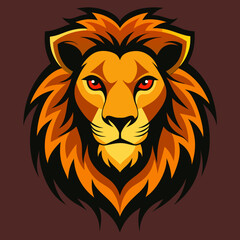 lion head vector illustration