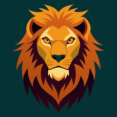 lion head vector illustration