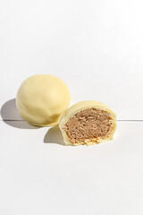 candy in white chocolate glaze