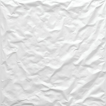 Texture froiss&eacute;e sur fond blanc : papier pliss&eacute;, surface rid&eacute;e, arri&egrave;re-plan d'affiche