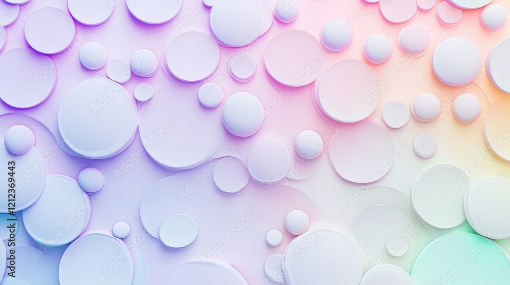 Poster playful abstract background with circular patterns digital space graphic design cheerful environment