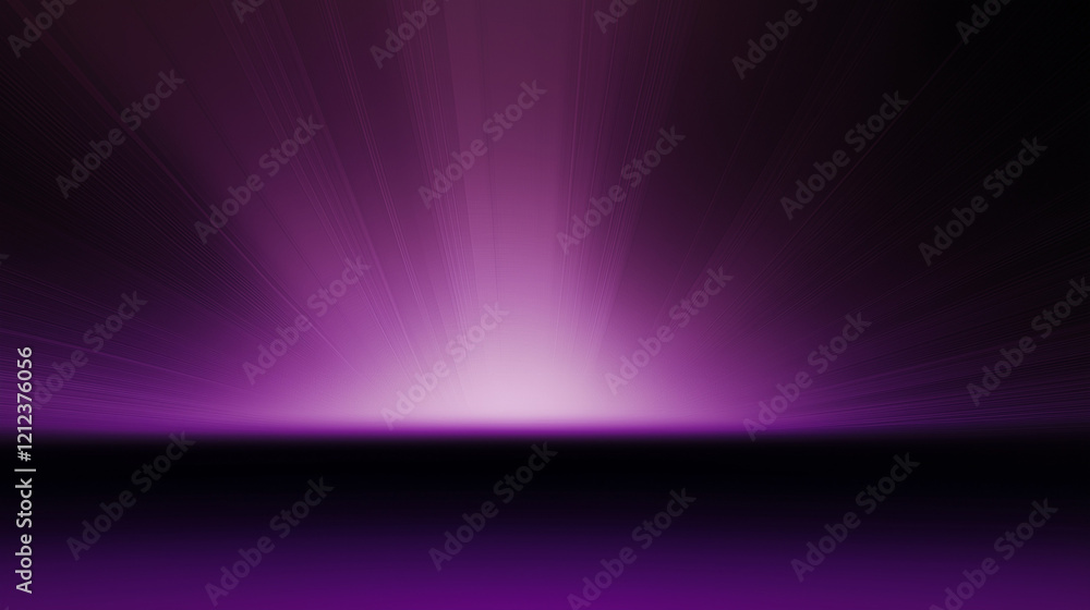 Poster Abstract gradient background blending deep purple and black tones with glowing white light in the upper right corner. Smooth texture and ethereal quality create a striking interplay of contrast, light