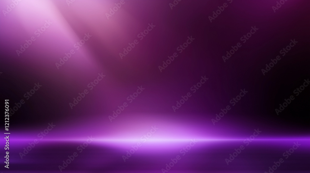 Poster Abstract gradient background blending deep purple and black tones with glowing white light in the upper right corner. Smooth texture and ethereal quality create a striking interplay of contrast, light
