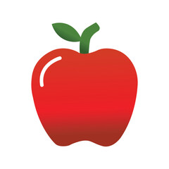 Vector Apple Outline Icon Design