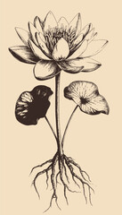 Modern Editable Vector Sketches and Drawings Flowers