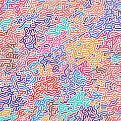 ABSTRACT COLORFUL LINES TURING PATTERN ROUGH DESIGN REACTION DIFFUSION BACKGROUND VECTOR GOOD FOR WALLPAPER, COVER,POSTER 