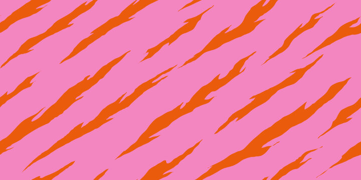 Organic claw scratch texture pattern with summer colors. Design for fabric, textile, covers, gift wrap, wallpaper, and background.