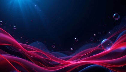 Obraz premium Abstract background with flowing red light trails
