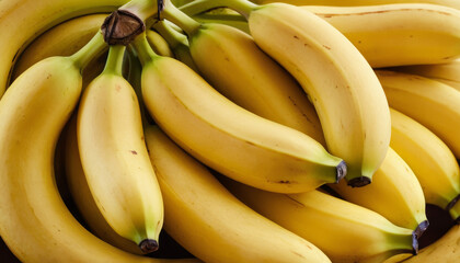 Bunch of ripe bananas in natural light