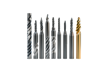 Center Drills on transparent background.