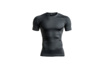 Compression Tee on transparent background