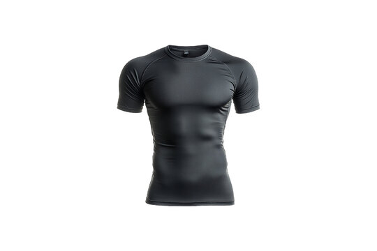 Compression Tee on transparent background